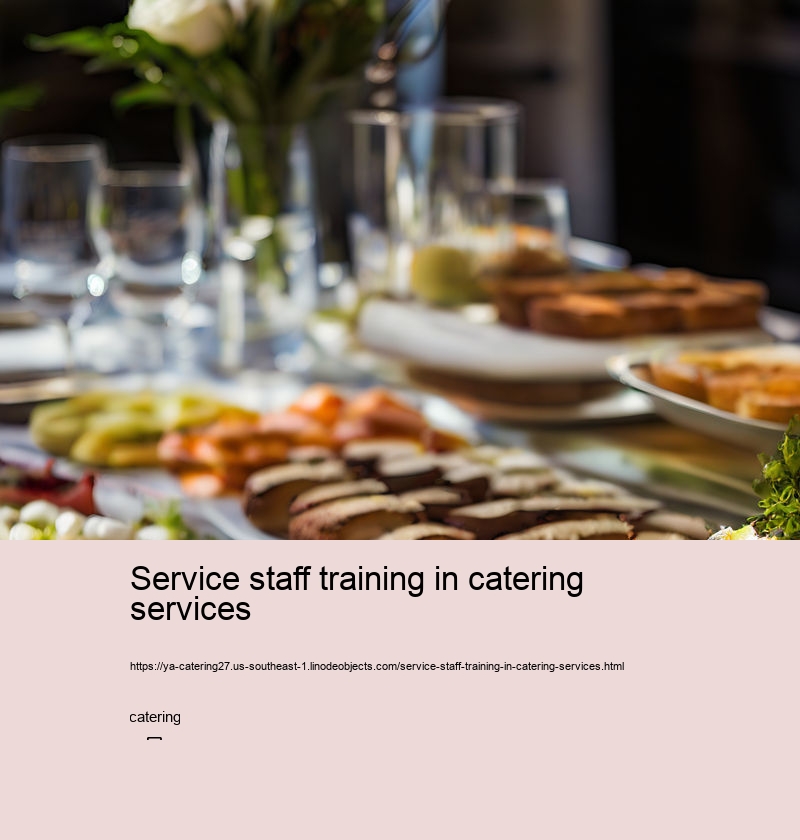 Service staff training in catering services